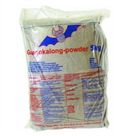Fertilizante Guanokalong de Murciélago en Polvo 5kg